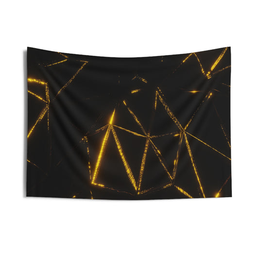 gold mountain frame [eagle vision] art tapestry