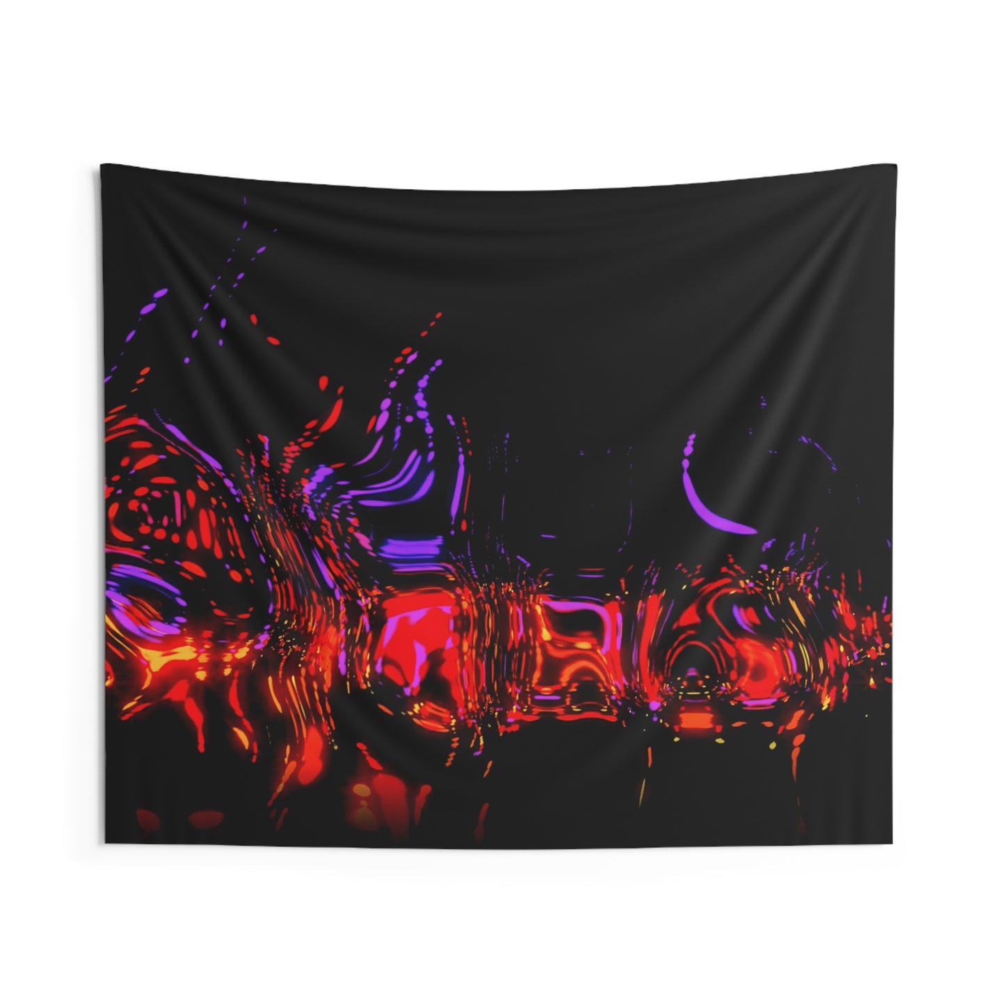 spectral blaze: heatwaves [violet particle flame] art tapestry ii