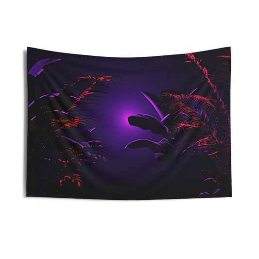 ultraviolet shadow [jungle flora] art tapestry