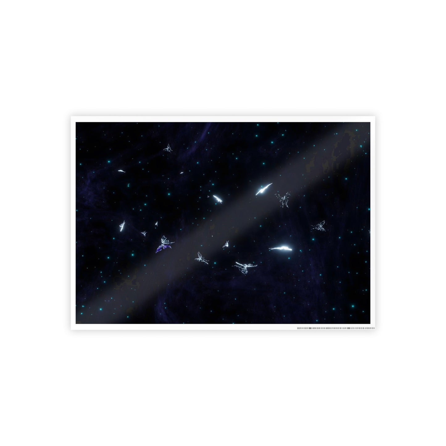 butterfly simulation [spectral cosmos] art print ii
