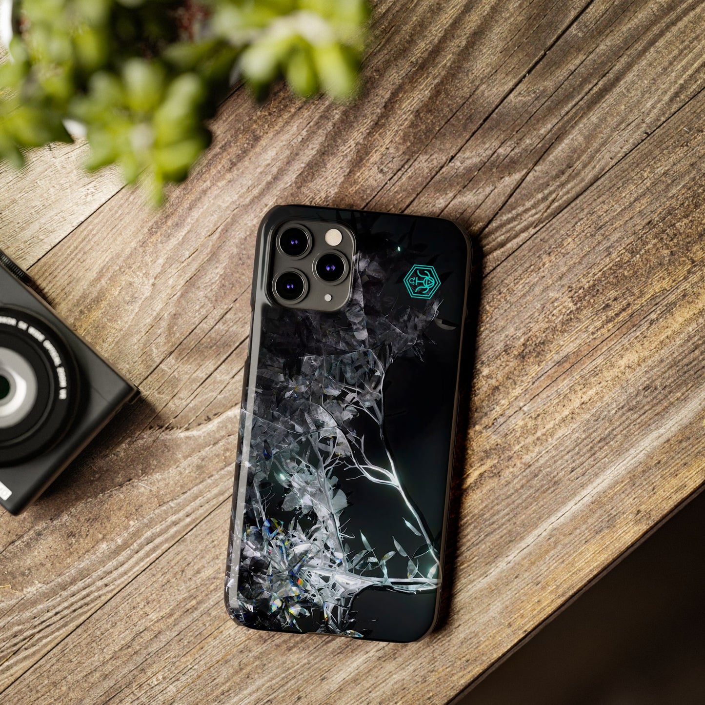 leaves of glass [midnight simulation] iPhone case ii