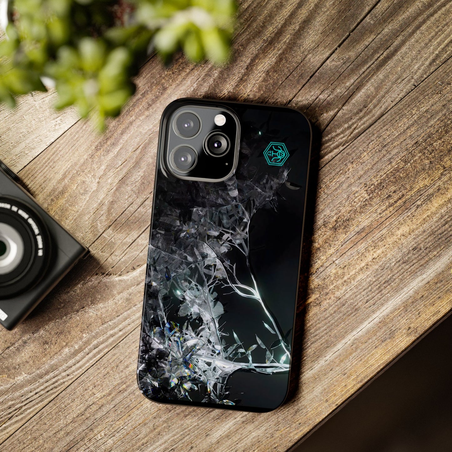 leaves of glass [midnight simulation] iPhone case ii