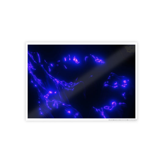 ultraviolet mountain [perspective melt] art print i