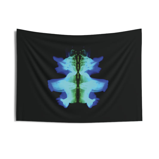 deepspace entity: aquatic flower [induction current] art tapestry
