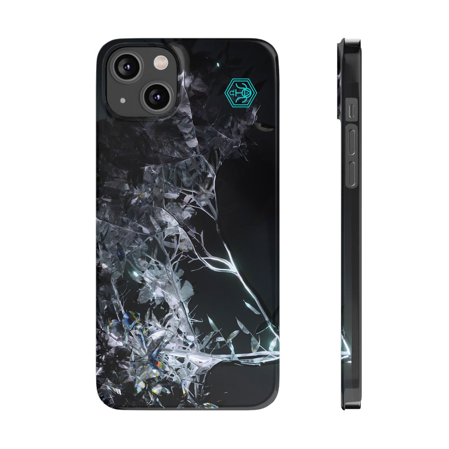 leaves of glass [midnight simulation] iPhone case ii