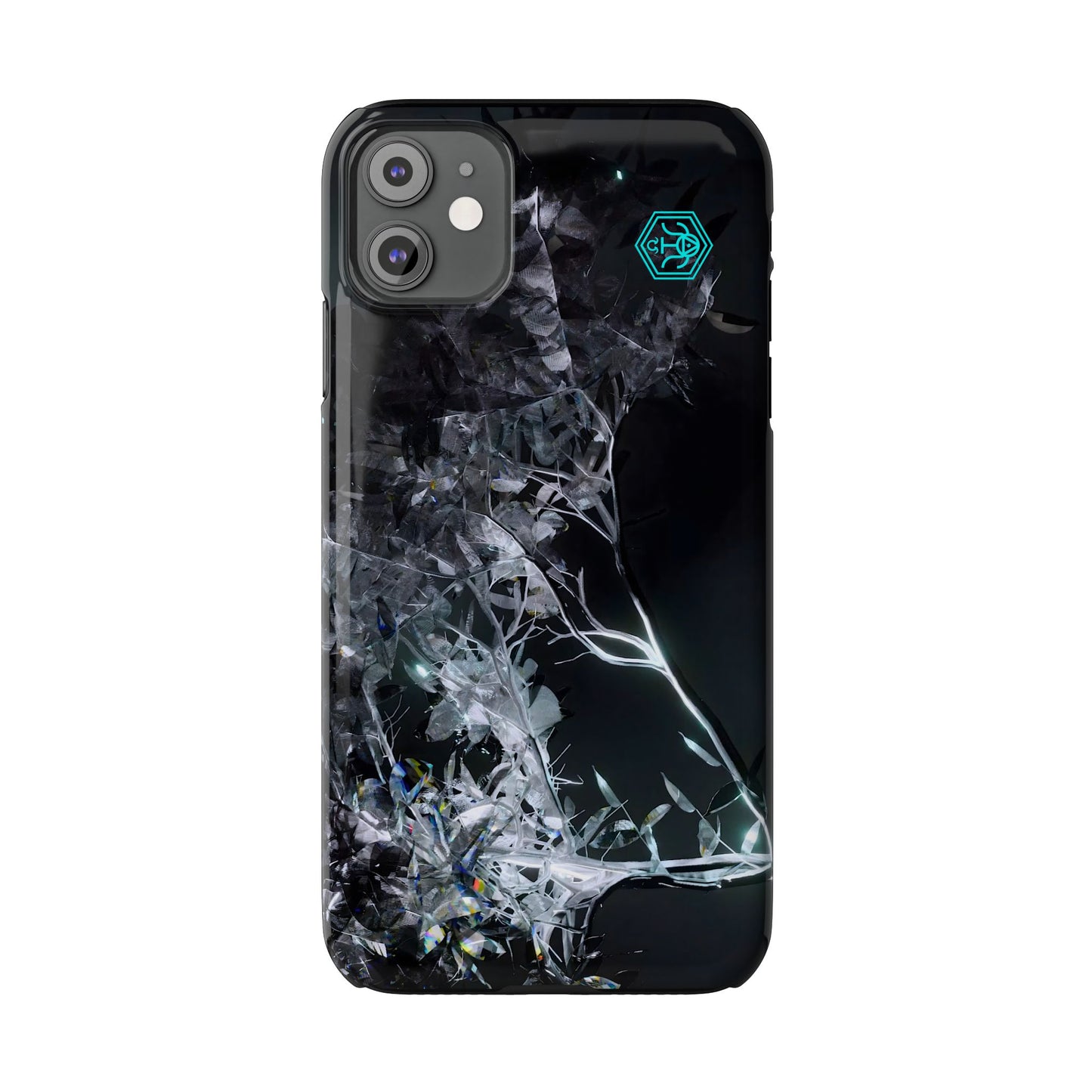 leaves of glass [midnight simulation] iPhone case ii