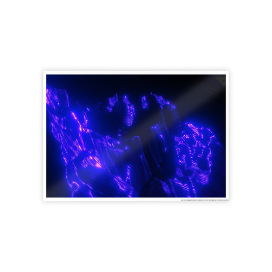 ultraviolet mountain [perspective melt] art print iii
