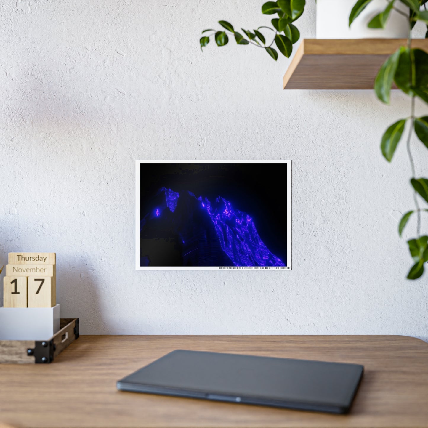 ultraviolet mountain [path expanding] art print