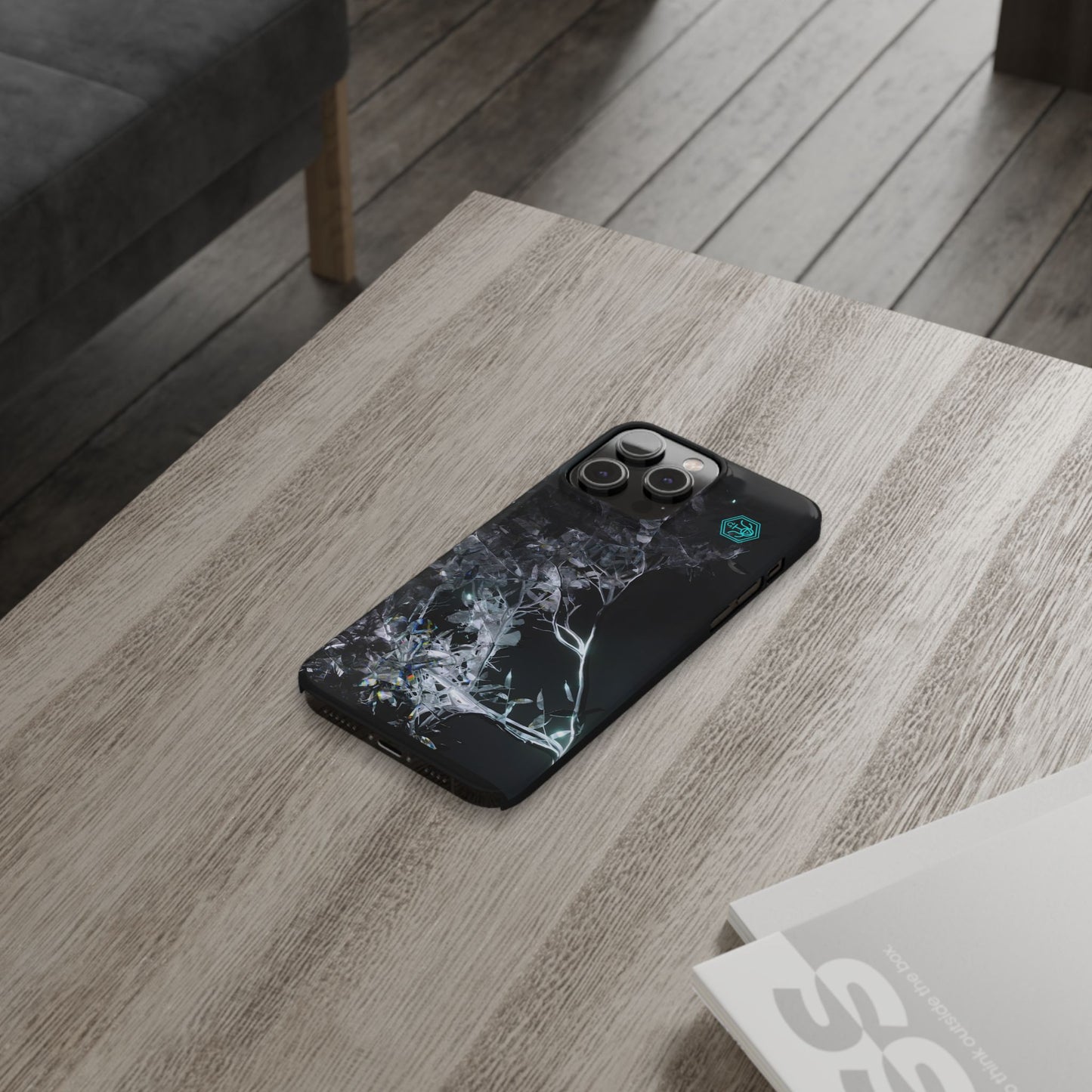 leaves of glass [midnight simulation] iPhone case ii