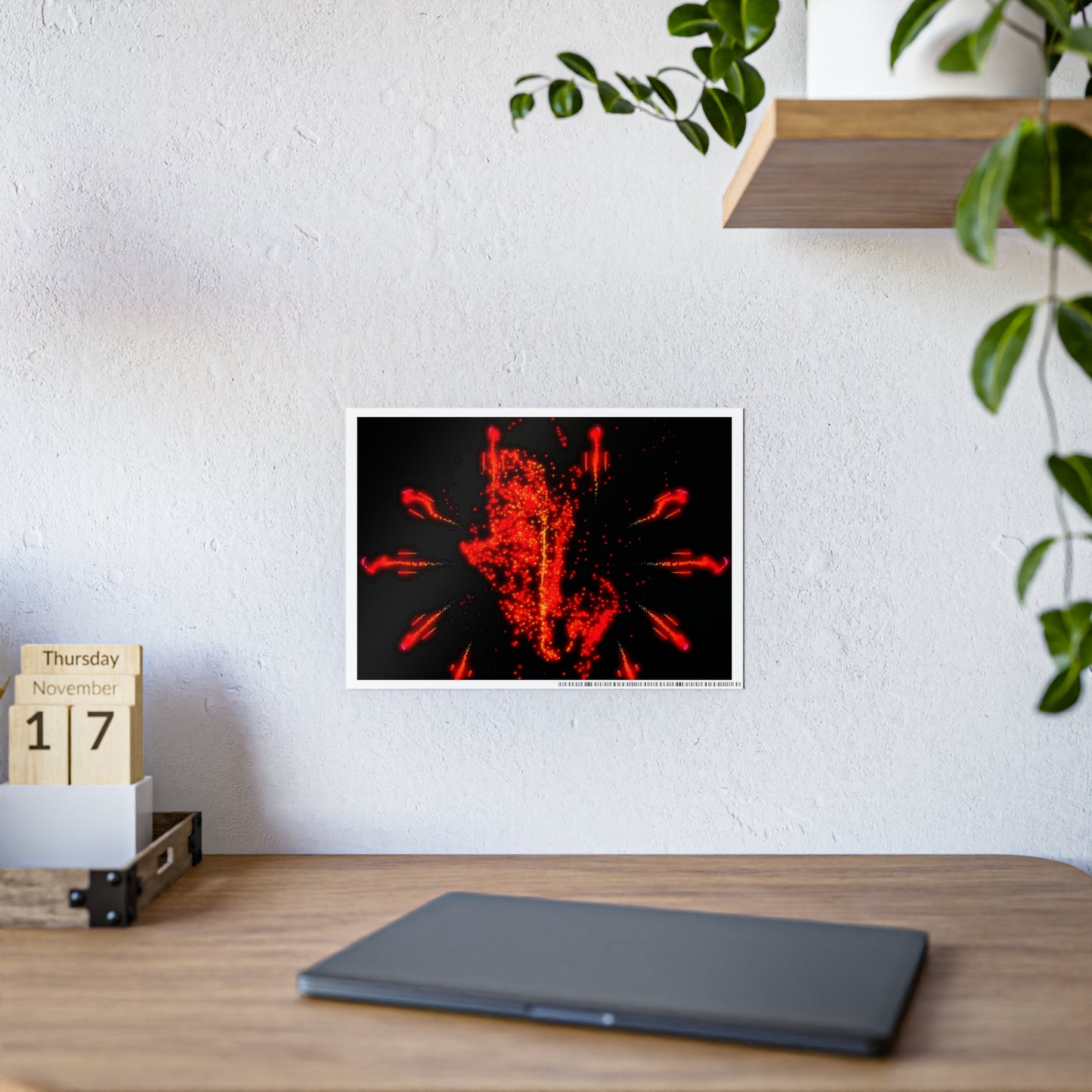 solar spell: clash [particle enchantment sigil] art print