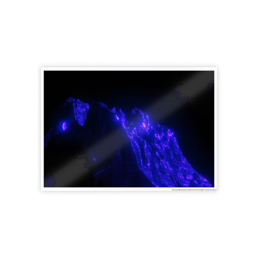 ultraviolet mountain [path expanding] art print