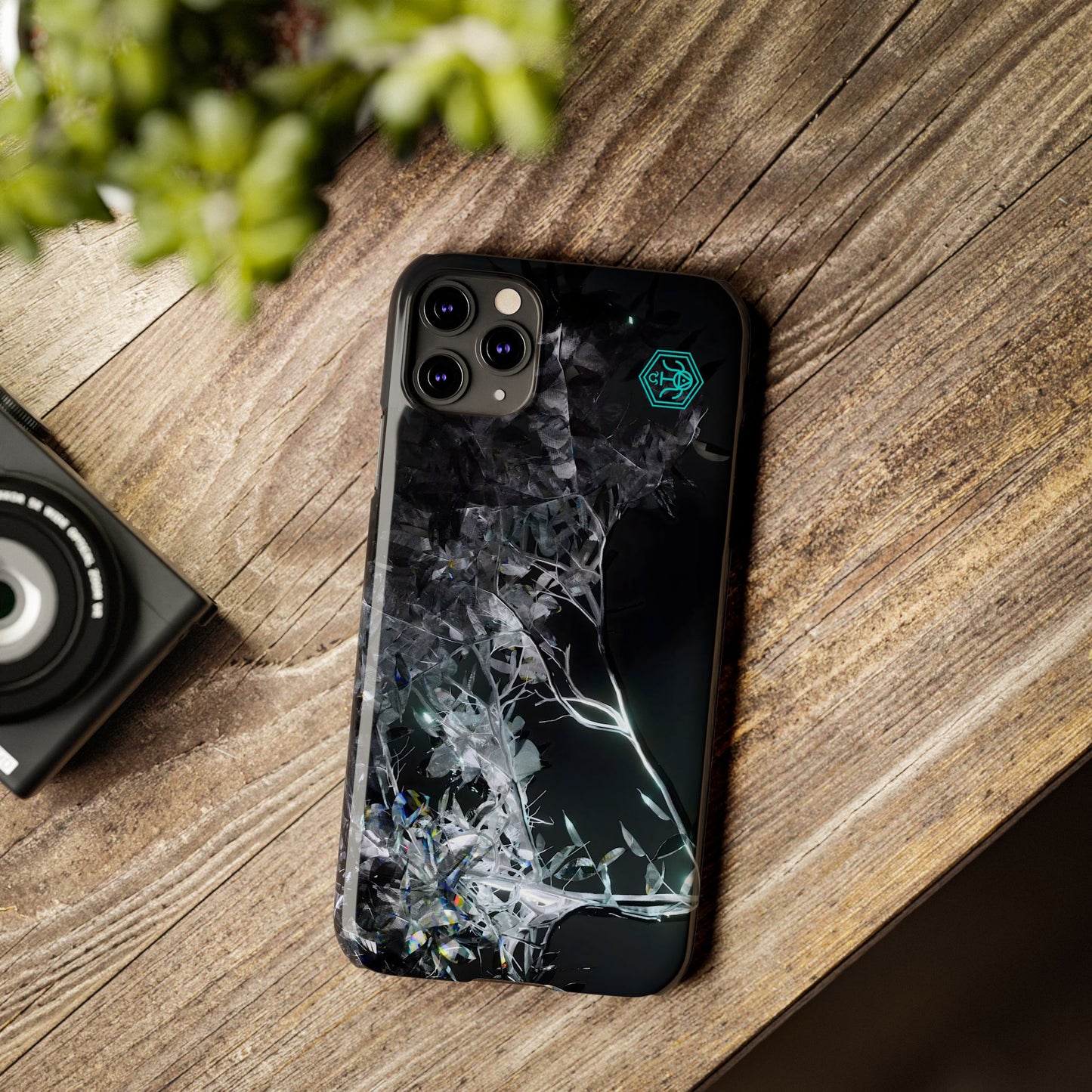 leaves of glass [midnight simulation] iPhone case ii