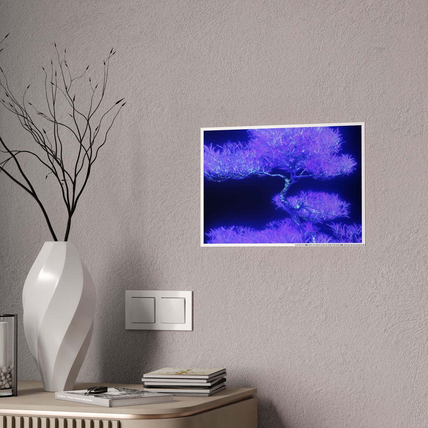 synthetic nature [metallic UV test lab] art print i