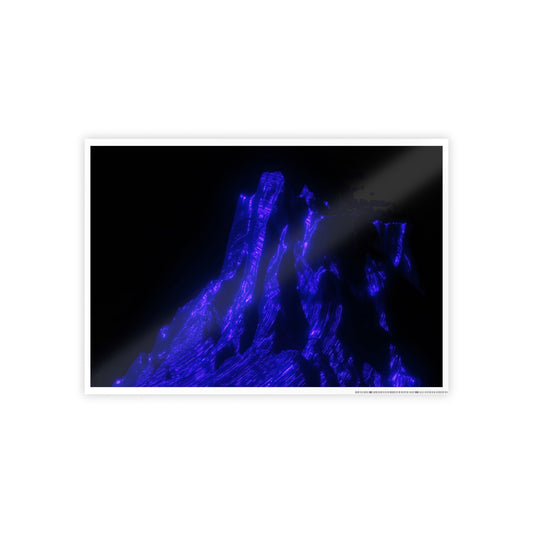 ultraviolet mountain [eternal summit] art print