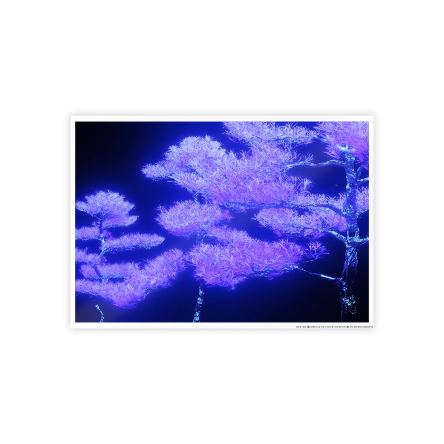 synthetic nature [metallic UV test lab] art print iii