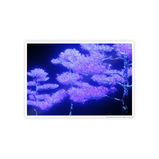 synthetic nature [metallic UV test lab] art print iii