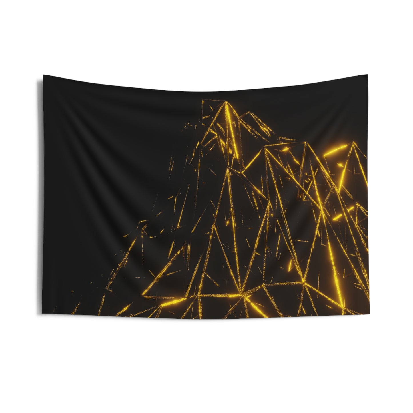 gold mountain frame [eternal summit] art tapestry