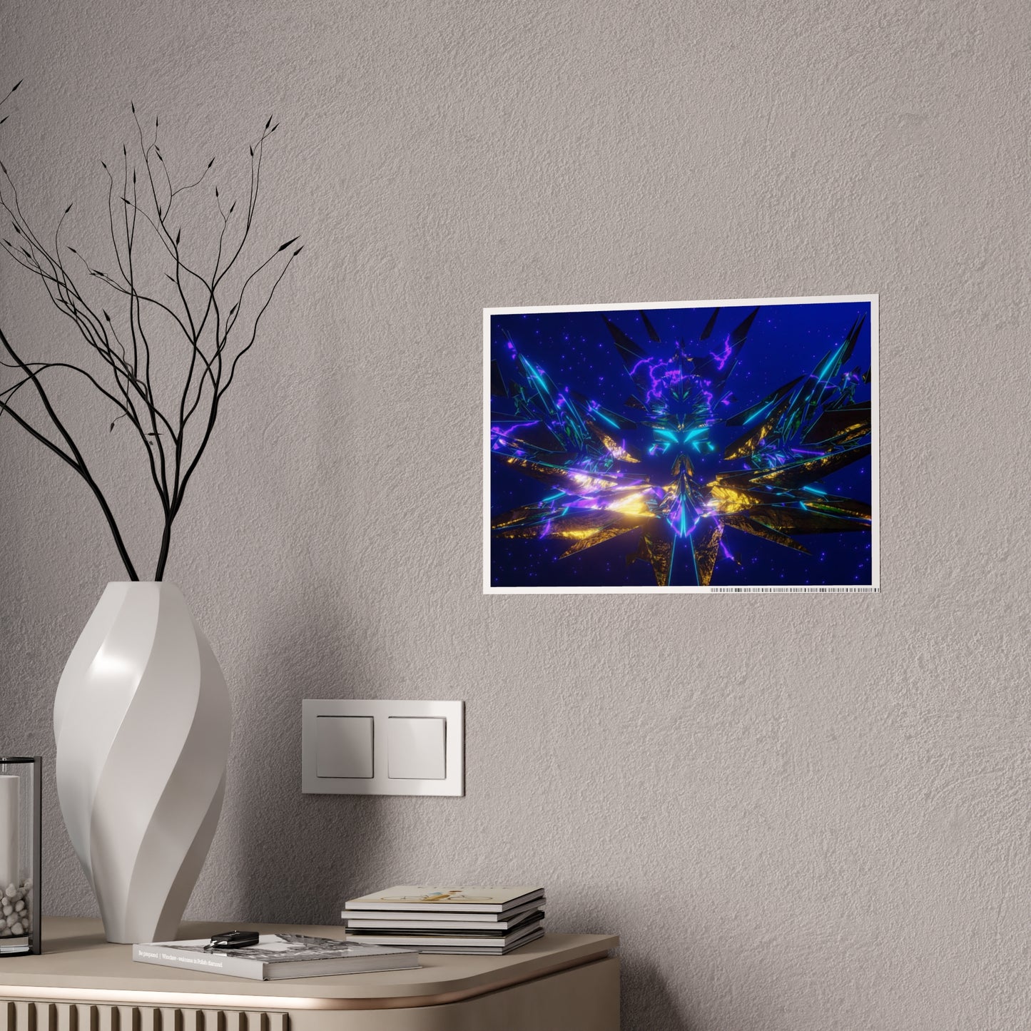 cosmic crown [grand overview] art print ii