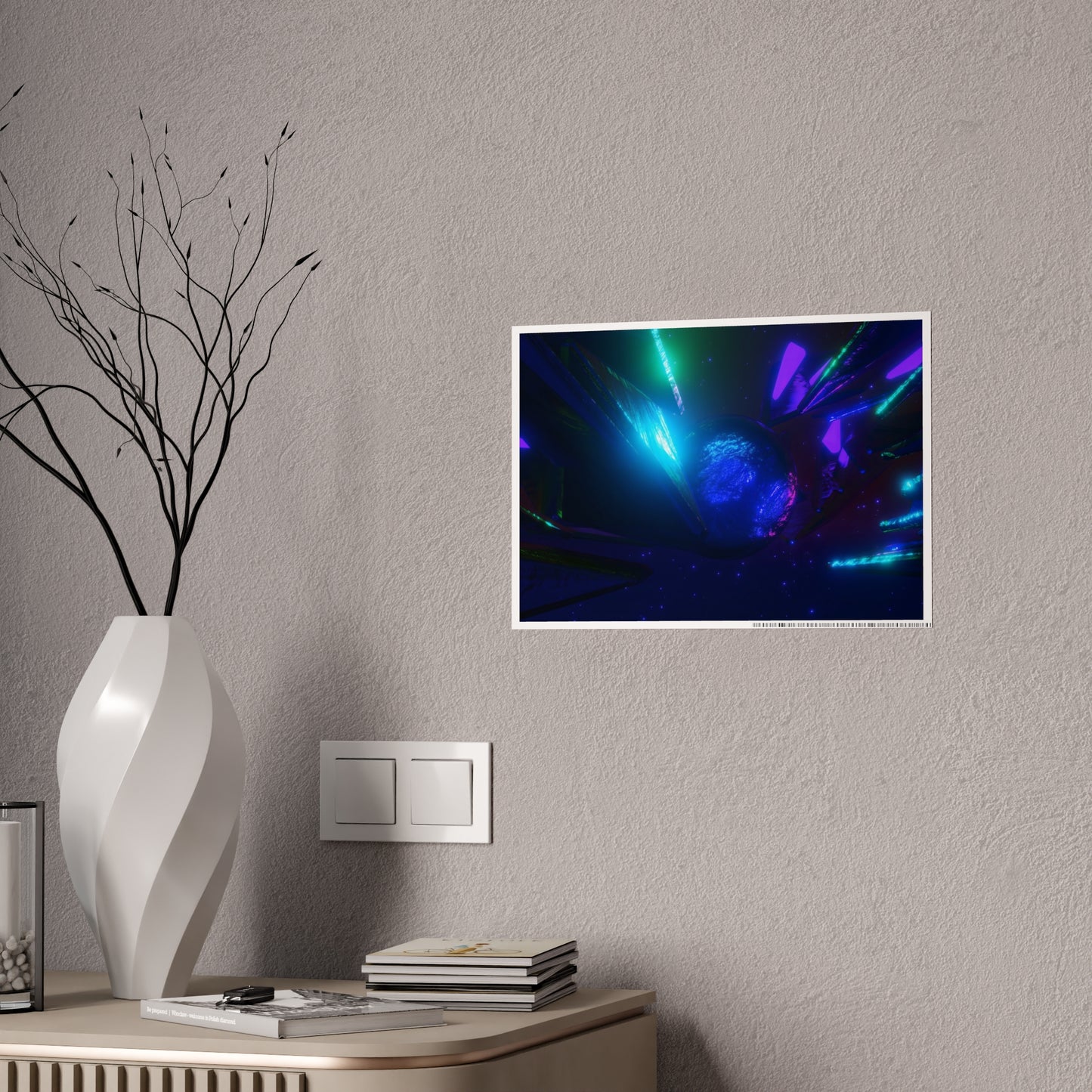 cosmic crown [dark approach] art print