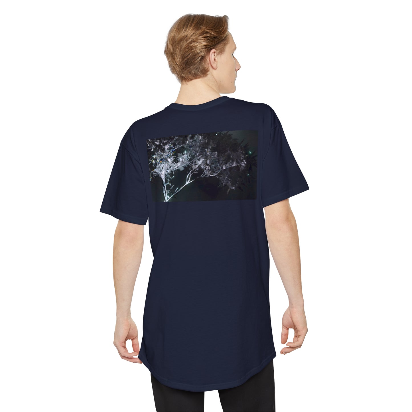 leaves of glass [midnight simulation] longline tee