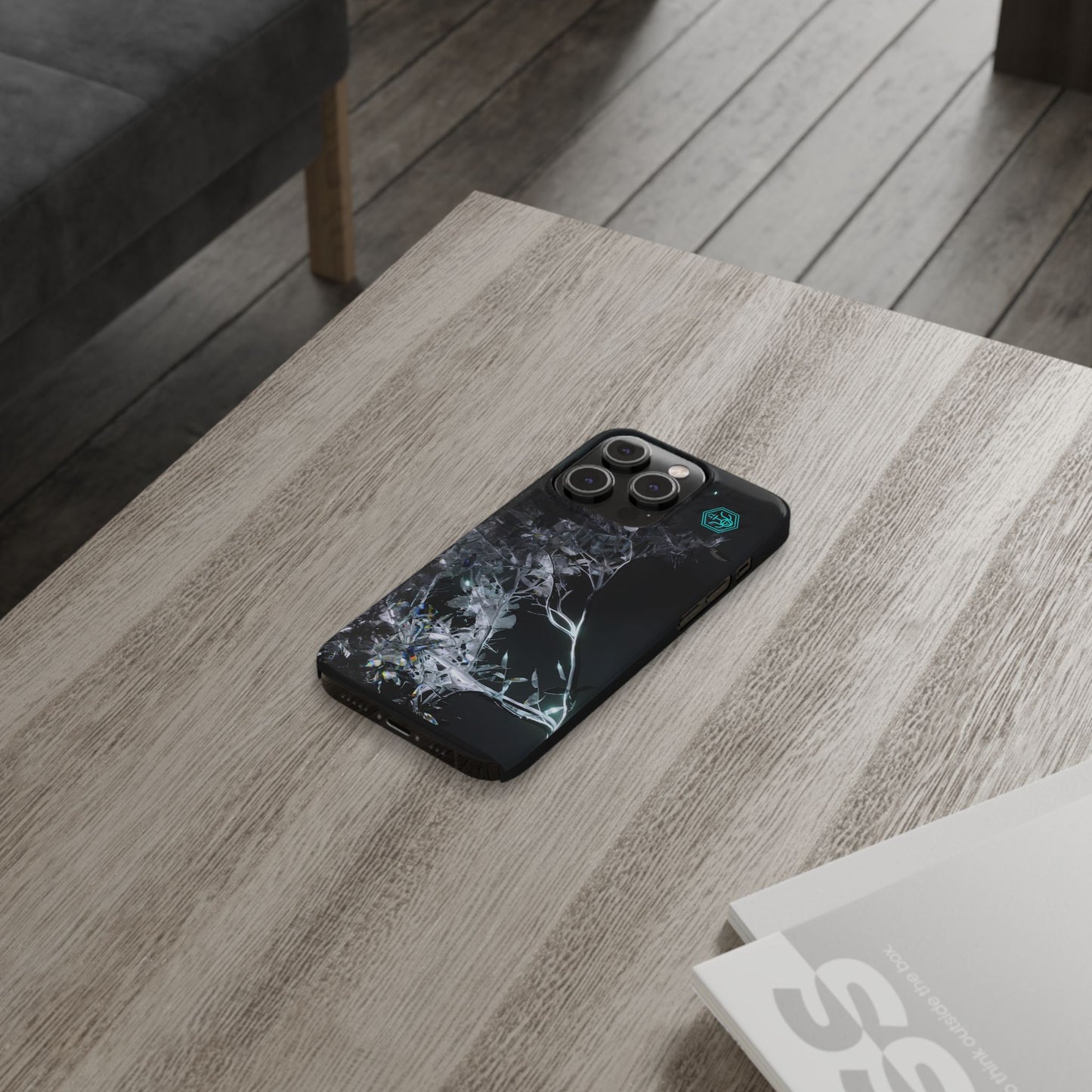 leaves of glass [midnight simulation] iPhone case ii