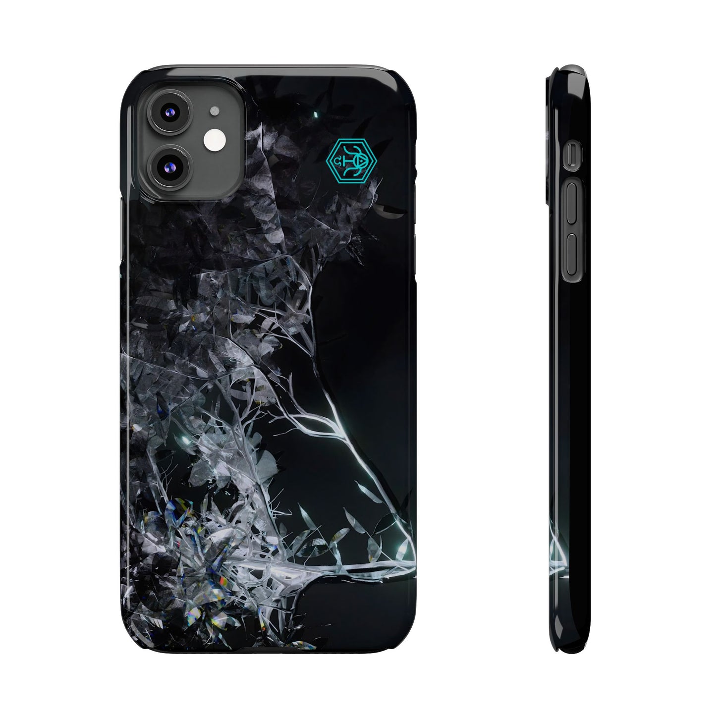 leaves of glass [midnight simulation] iPhone case ii