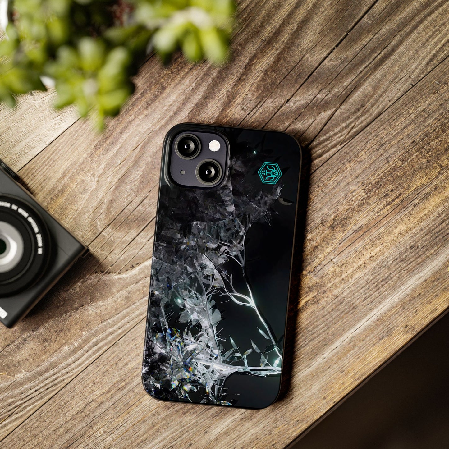 leaves of glass [midnight simulation] iPhone case ii