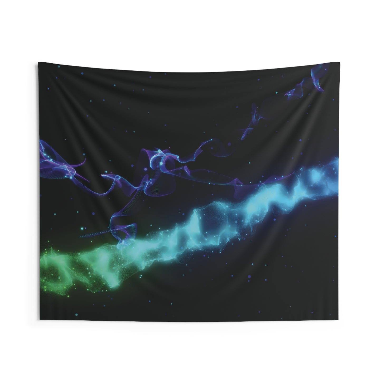 particle space: asteroid signature [gravity currents] art tapestry
