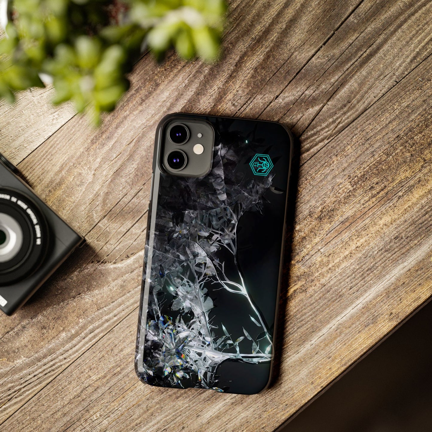 leaves of glass [midnight simulation] iPhone case ii