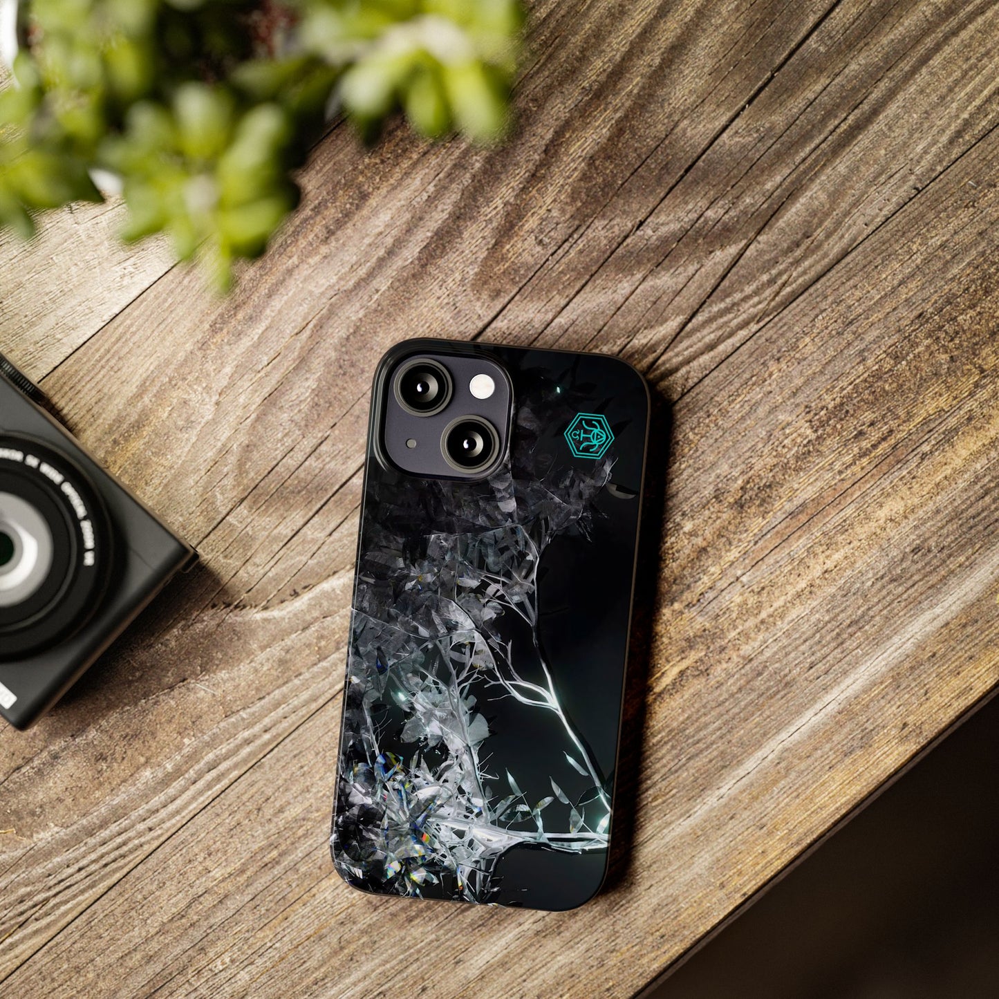 leaves of glass [midnight simulation] iPhone case ii