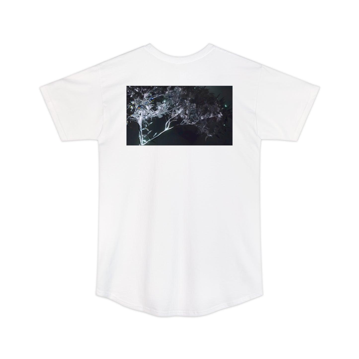 leaves of glass [midnight simulation] longline tee