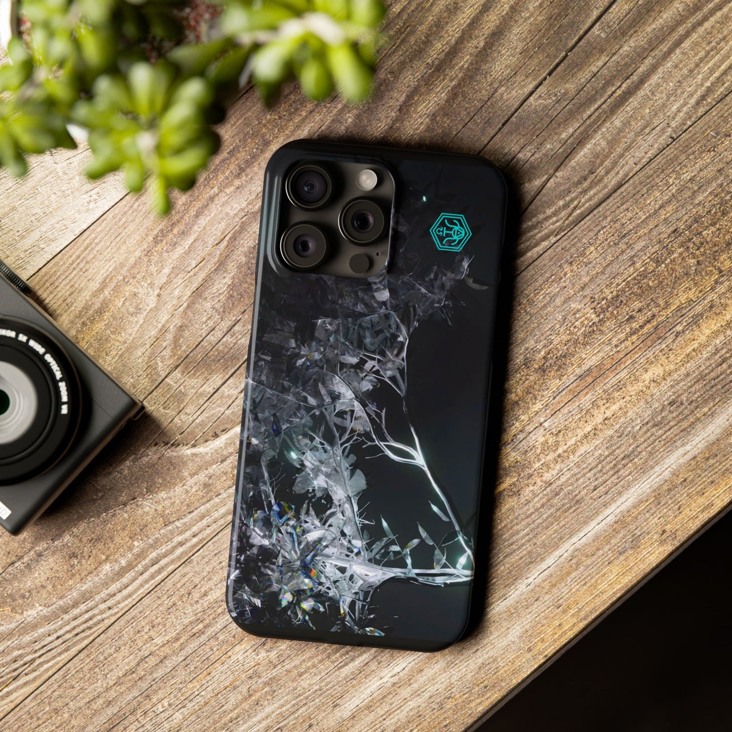 leaves of glass [midnight simulation] iPhone case ii