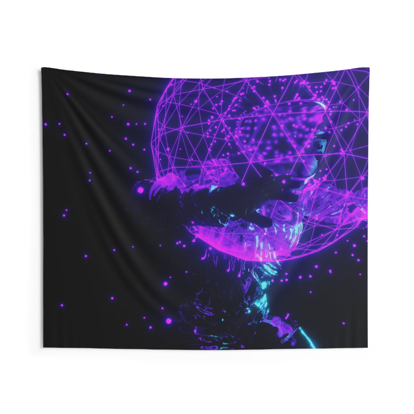 spatial control [outer limits interface] art tapestry