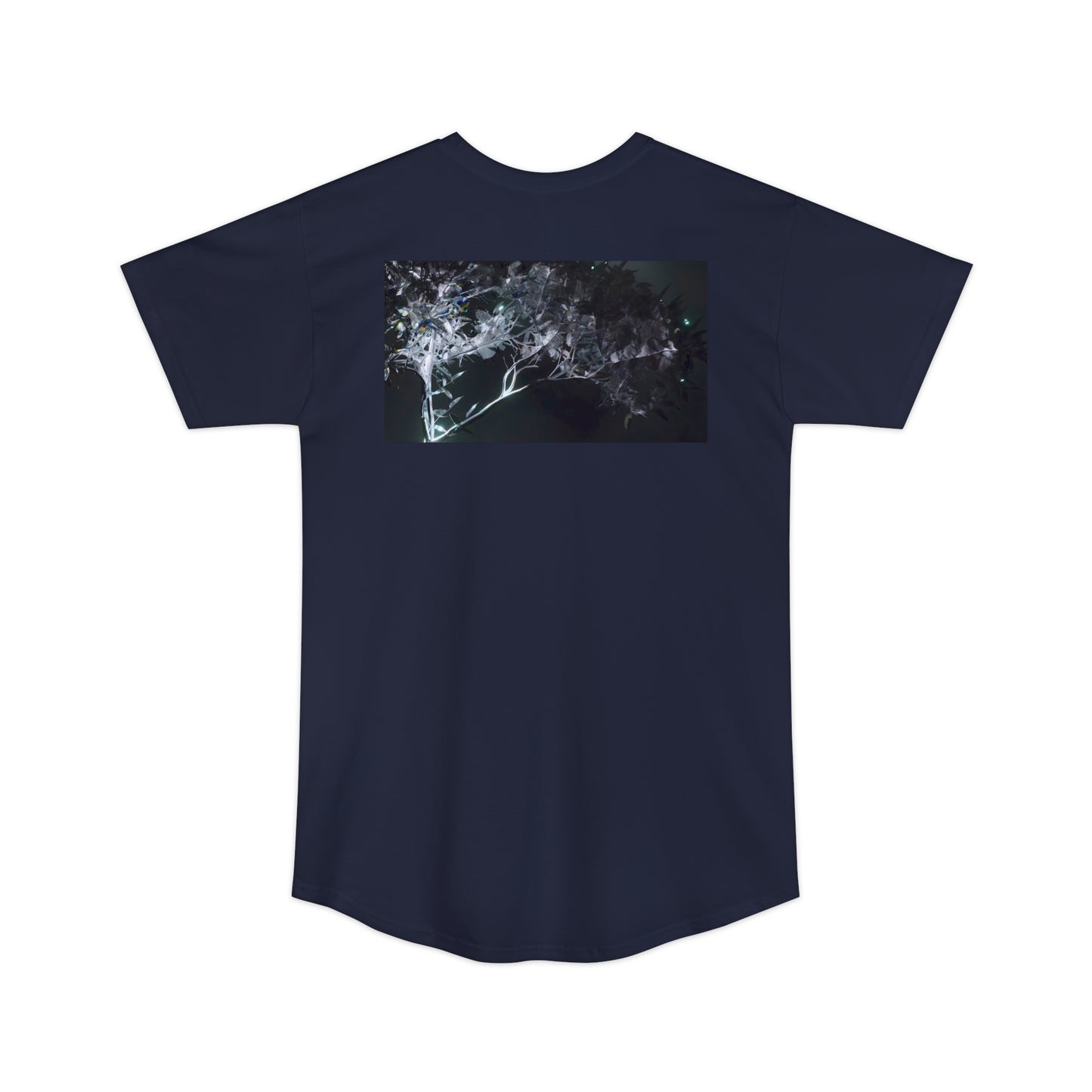 leaves of glass [midnight simulation] longline tee