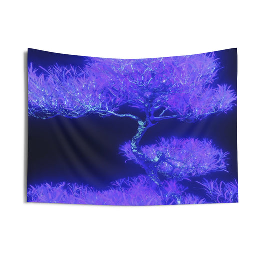 synthetic nature [metallic UV test lab] art tapestry i