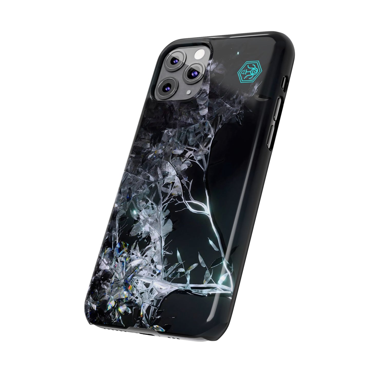 leaves of glass [midnight simulation] iPhone case ii