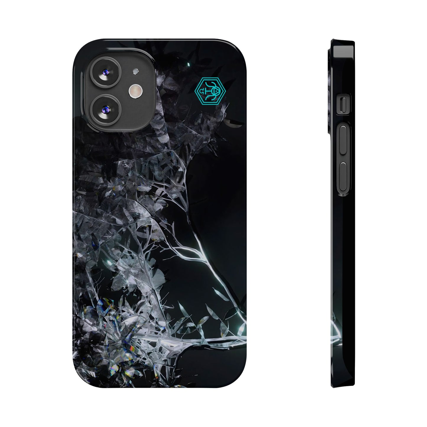 leaves of glass [midnight simulation] iPhone case ii