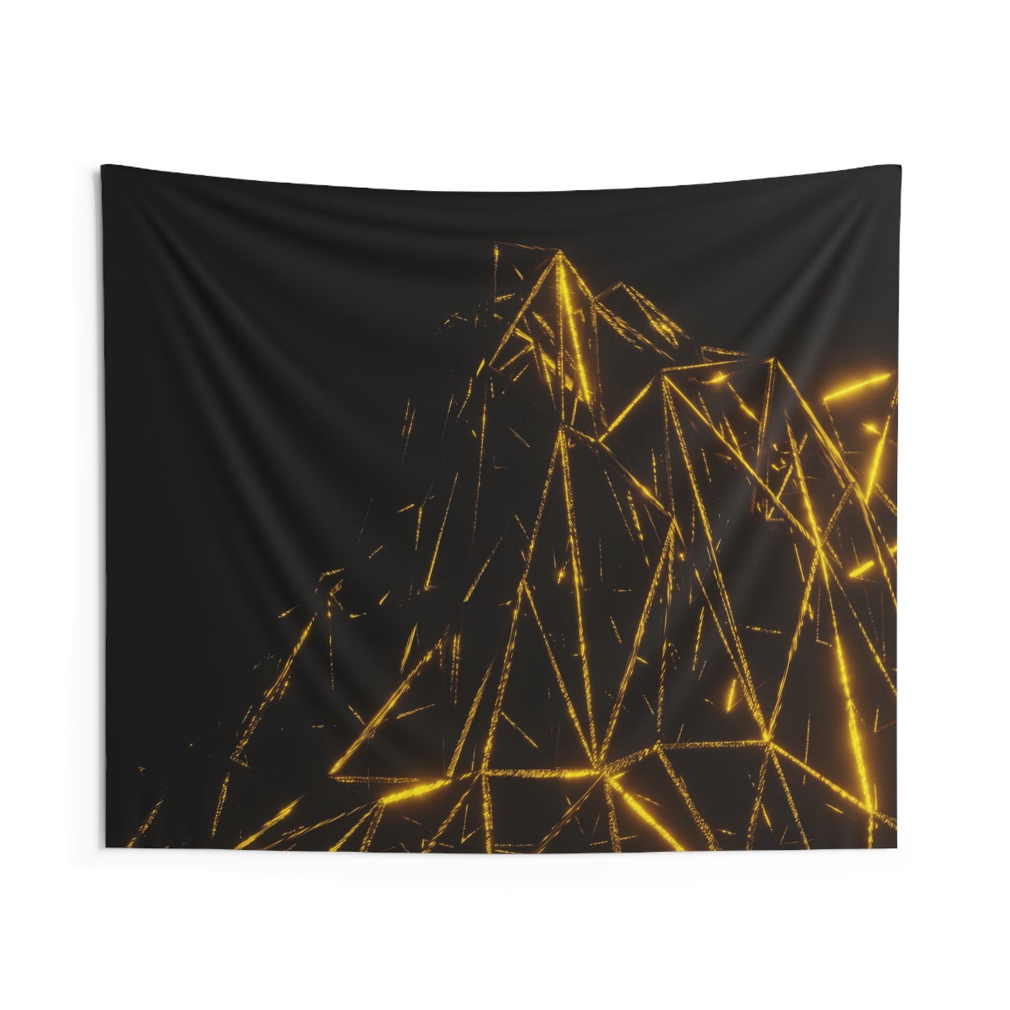 gold mountain frame [eternal summit] art tapestry
