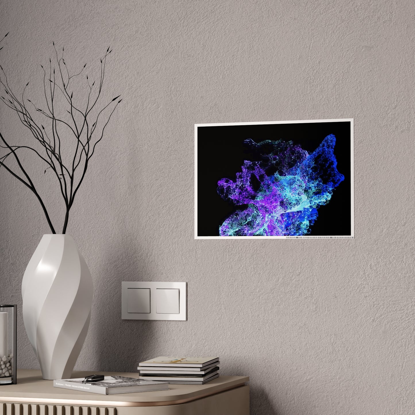 particle drop [gravity reversal] art print ii