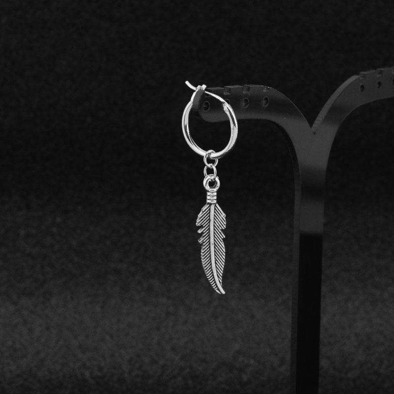 Ancient Silver Feather Earrings - Who R We Collective - shop designer fashion and art