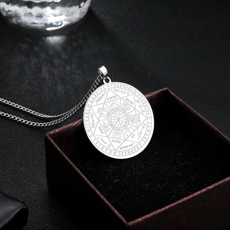 Angelic Seal Rune Pendant - Who R We Collective - shop designer fashion and art