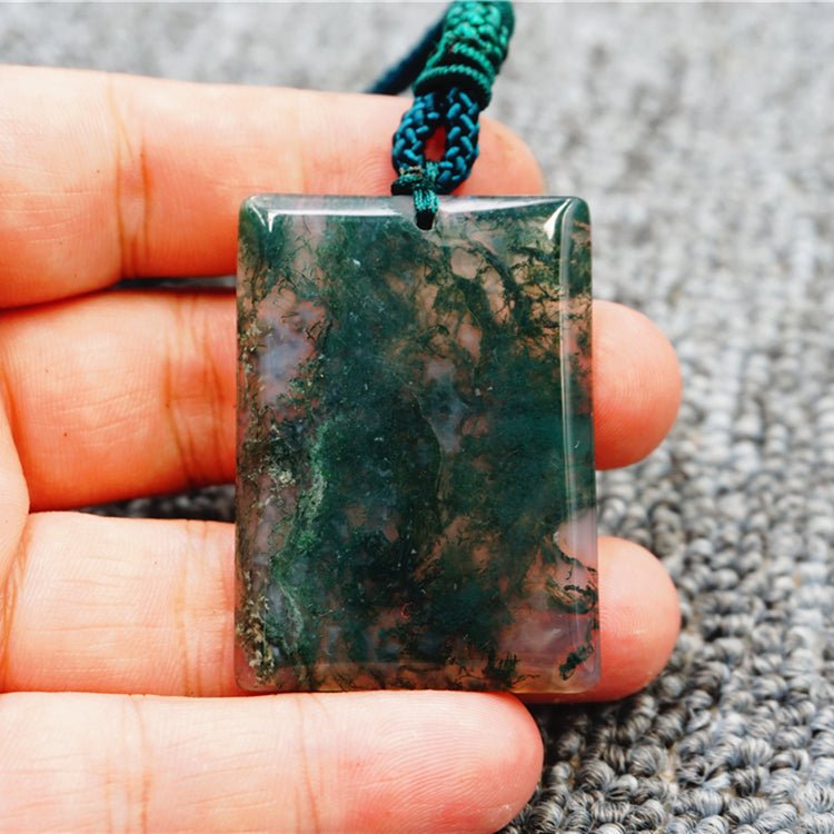 Aquatic Life Vision Agate Pendant - Who R We Collective - shop designer fashion and art