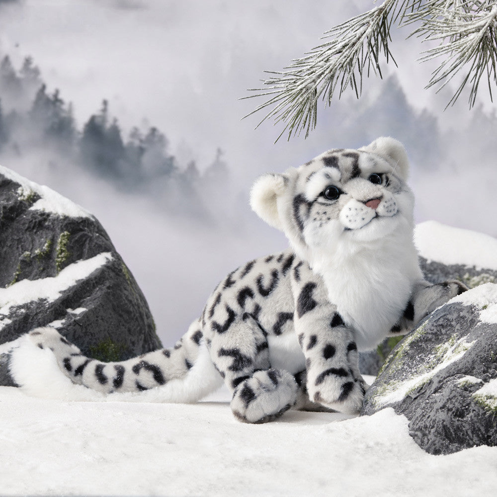 Snow Leopard Plush Cute Simulation Toy Doll