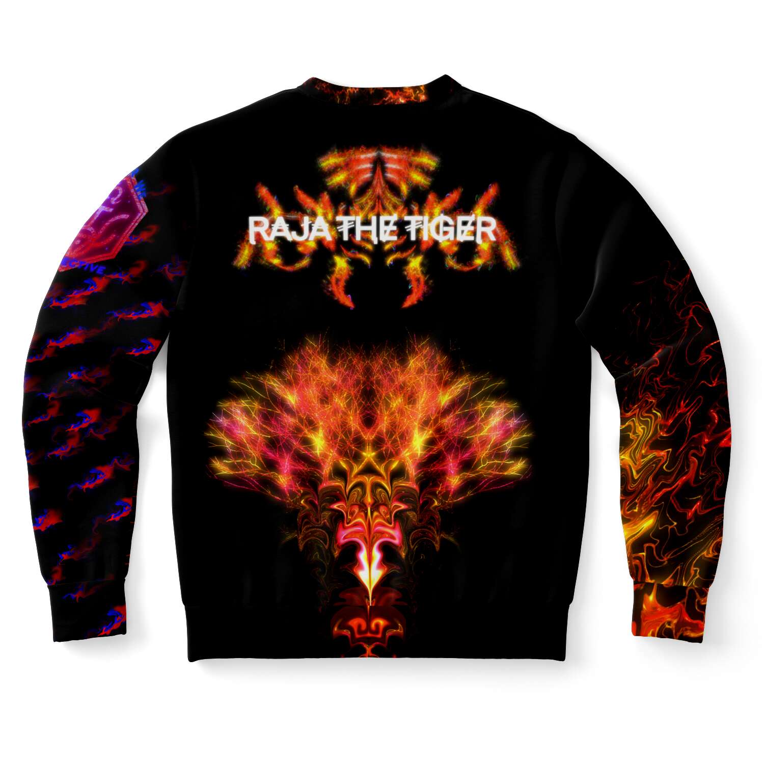 Taiga-zoku Sweatshirt (Amber Tiger Flame) - Who R We Collective