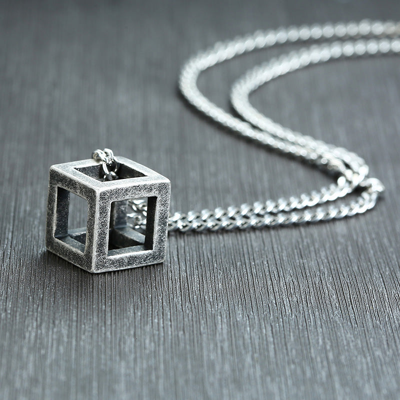 Cube Frame Necklace