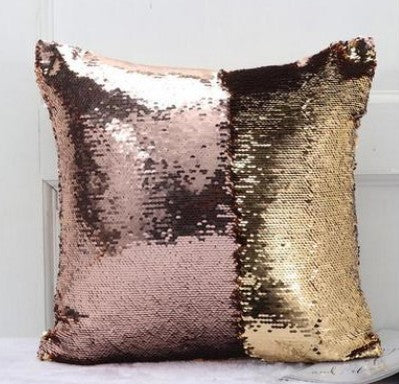 Dual-color Sequin Pillow