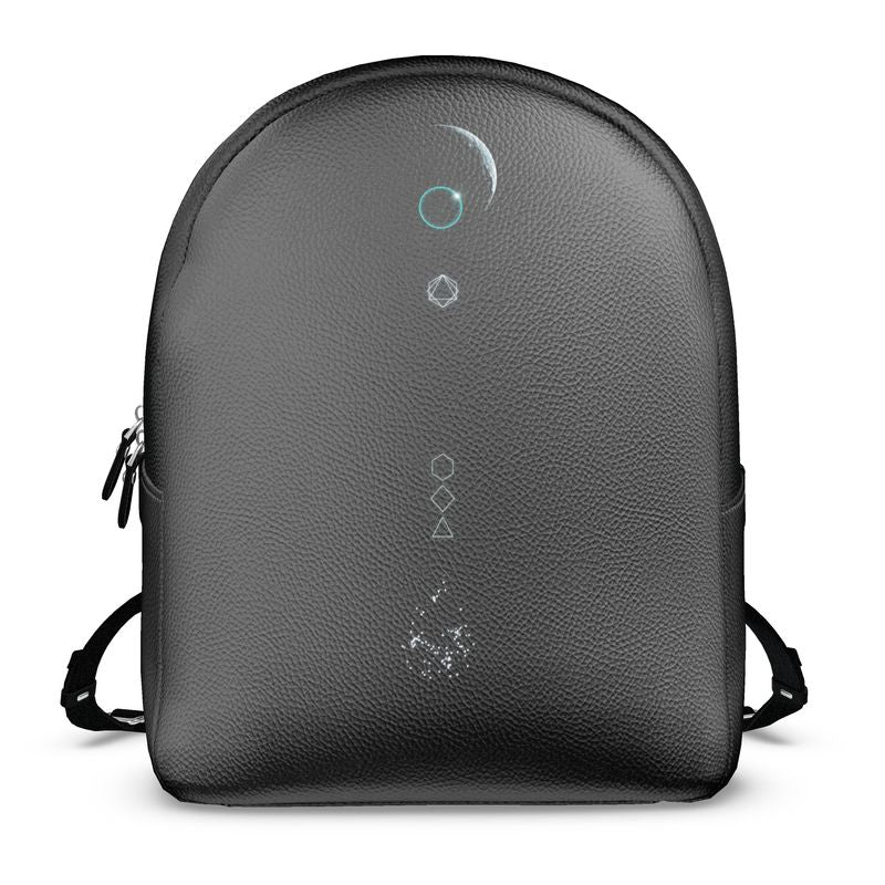 moon drop leather backpack
