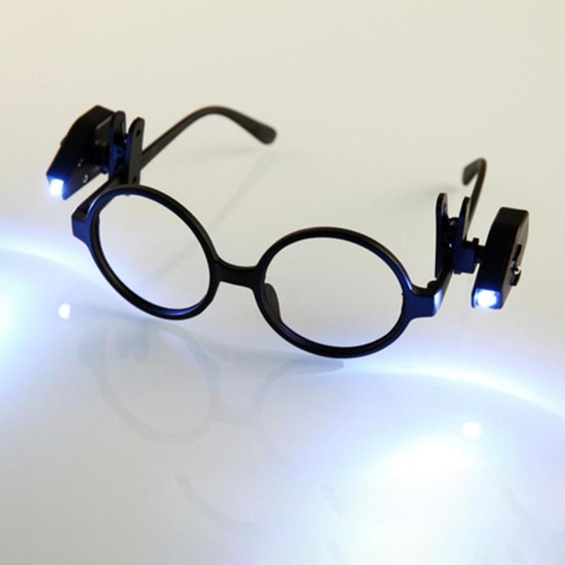 Mini linterna LED, luz para gafas, luz LED ajustable, nueva luz con Clip para gafas