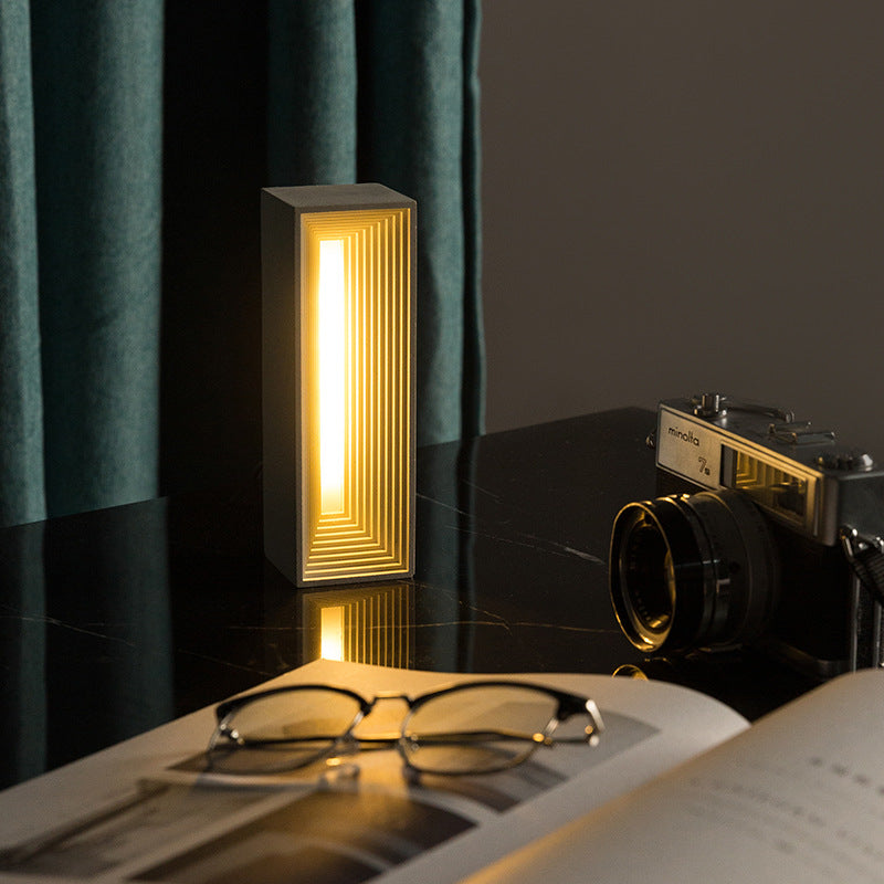 Nordic Concrete Block Lamp