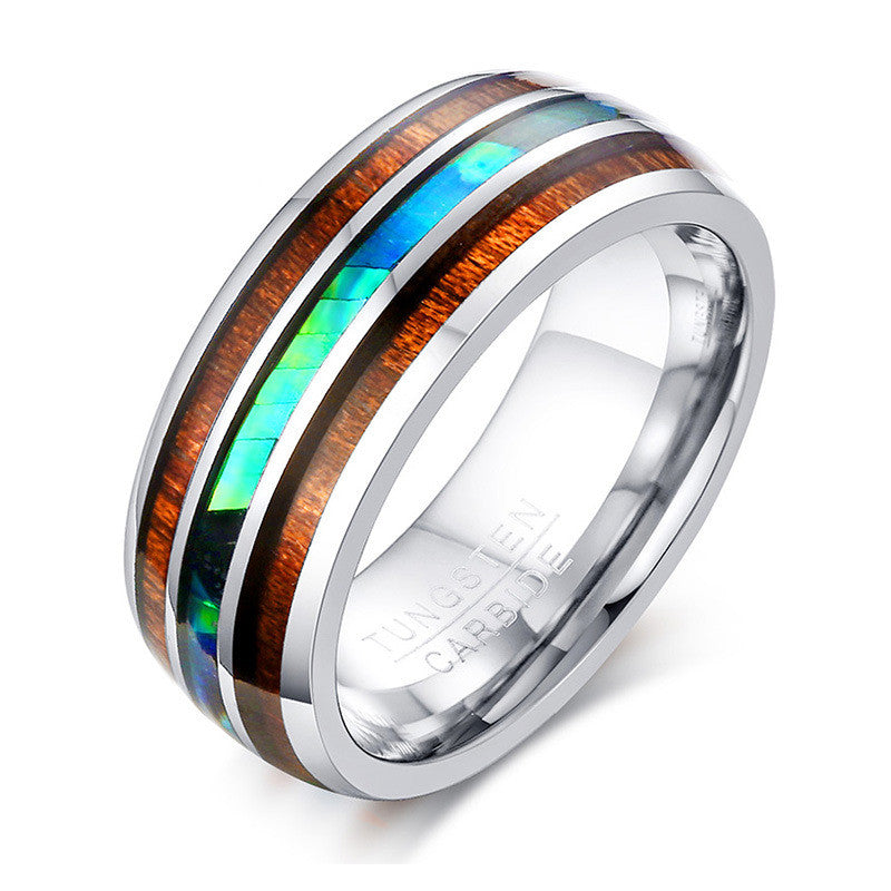 Iridescent Tungsten Steel Ring